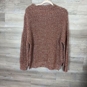 cupcakes & cashmere Marled Brown Sweater